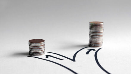 I3solutions logo with stacked coins representing financial growth.