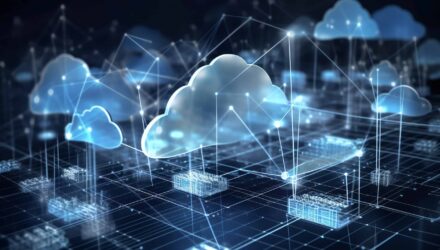 Azure cloud data sharing network with interconnected clouds and data nodes.