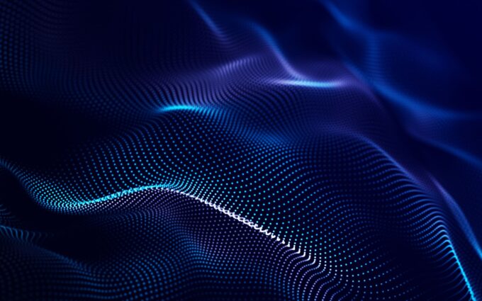 Abstract background with a dynamic wave