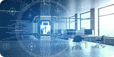 Cybersecurity and Data Protection Concept | i3solutions Enterprise security architecture visualization representing identity, compliance, and governance controls.