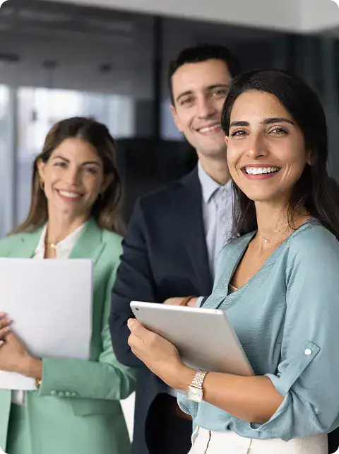 Professional Business Team Meeting | i3solutions Business leaders reviewing measurable results from Microsoft Power Apps adoption in an enterprise environment.
