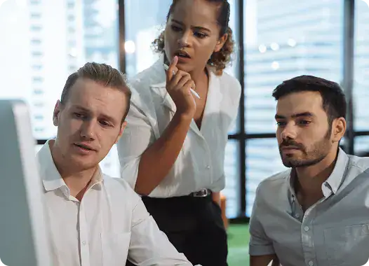 Business Team Collaborating in Office | i3solutions Enterprise integration initiatives break down when governance, ownership, architecture, and data trust are not established across connected systems.