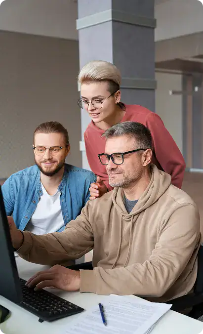Team Collaborating on AI Strategy | i3solutions Team designing and implementing enterprise LLM security, compliance, and governance controls.