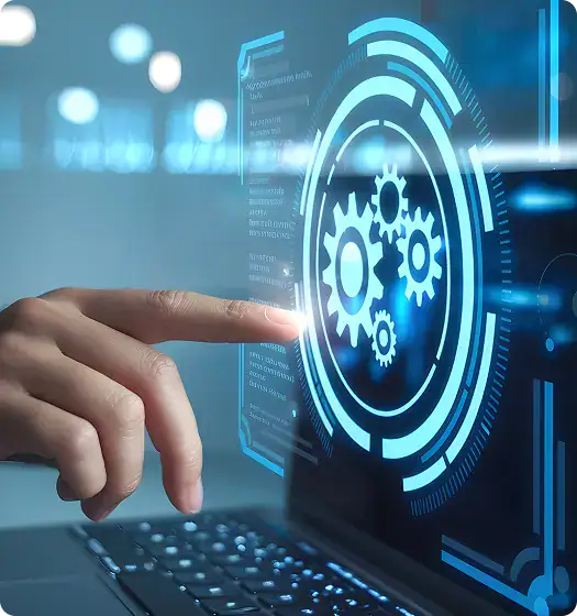 Digital Automation and Integration Concept | i3solutions Enterprise cross-platform integration connecting Microsoft systems with SAP, Salesforce, and multi-cloud environments.