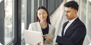 Enterprise managers reviewing Microsoft Forms-based approval workflows and routing processes.
