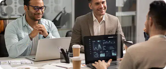 Business Meeting for CRM Solutions | i3solutions Process mapping and automation blueprint that standardizes workflows and defines a repeatable implementation path.