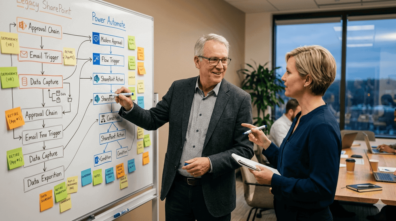 SharePoint Workflow Migration Services | i3solutions Efficient SharePoint workflow migration for legacy modernization and improved business processes.