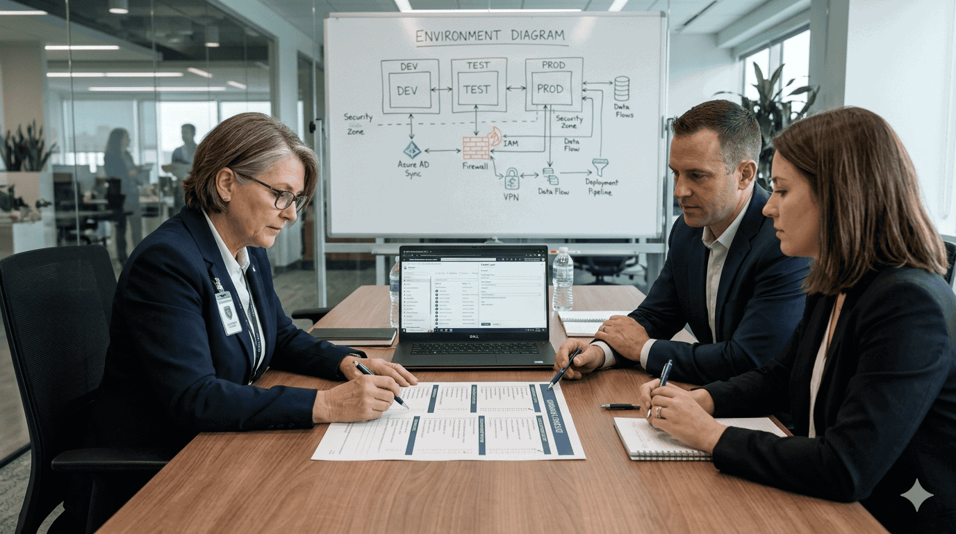 Onboarding Agile Teams in Regulated Enterprises | i3solutions Business team onboarding external agile teams in a regulated enterprise setting.