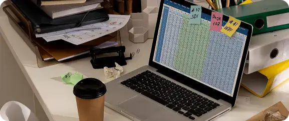 Data Analysis on Laptop Screen | i3solutions Inconsistent and outdated enterprise documentation increasing errors, rework, and business risk at scale