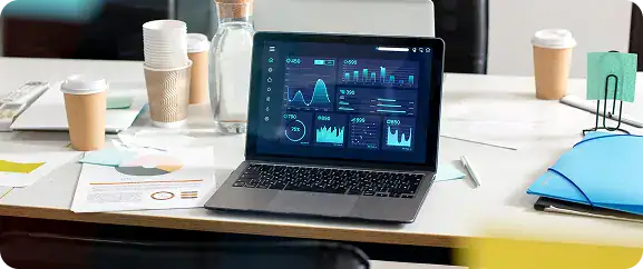 Data Analytics Dashboard on Laptop Screen | i3solutions Unstructured enterprise knowledge as the primary barrier to operationalizing AI and automation initiatives