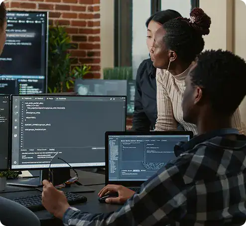 Team Collaborating on App Development | i3solutions Power Apps developer augmentation use cases for enterprise application modernization and Microsoft platform integration.