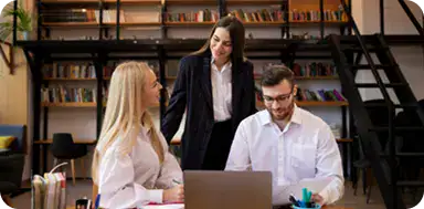 Professional Team Collaborating on Project | i3solutions Small team collaborating with a Power Platform specialist during a short-term engagement