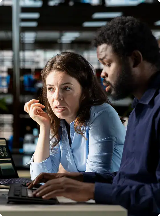 Business Meeting with Tech Focus | i3solutions Enterprise Dynamics 365 specialists diagnose platform breakdown patterns including integration sprawl and governance failure.